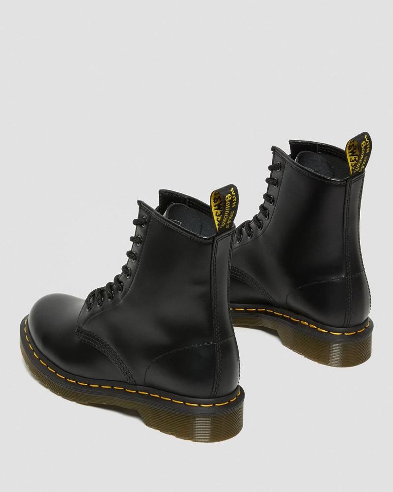 Dr Martens 1460 Smooth Leren Veterlaarzen Dames Zwart | NL 56OKI